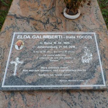 GALIMBERTI Elda nee TOCCO 1929-2018