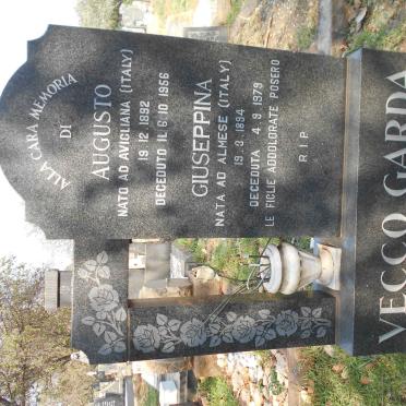 GARDA Augusto, VECCO 1892-1956 &amp; Giuseppina 1894-1979