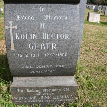 GEBER Kolin Hector 1917-1966 &amp; Winsome June Edwina 1924-2004