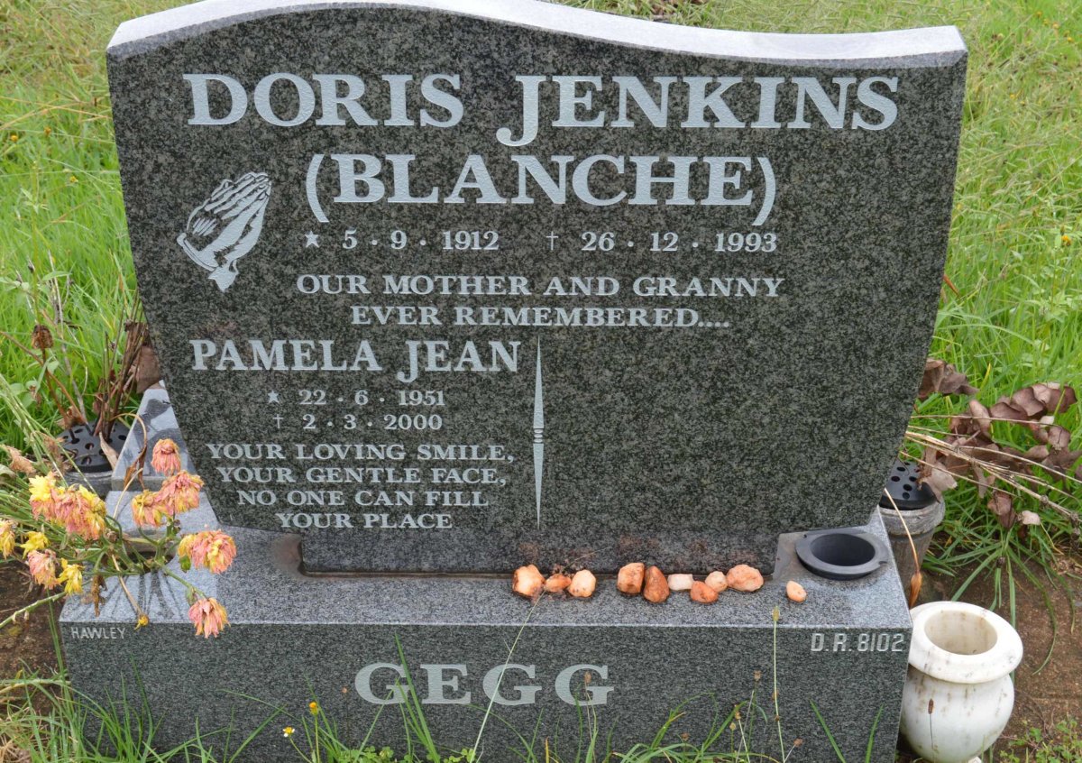 GEGG Doris Jenkins 1912-1993 :: GEGG Pamela Jean 1951-2000