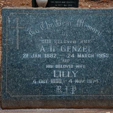 GENZEL A.H. 1882-1959 &amp; Lilly 1890-1974 :: MOKOENA Jane 1957-2019