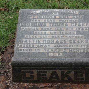 GEAKE Battie Horace -1950 &amp; Georgina Teresa -1944