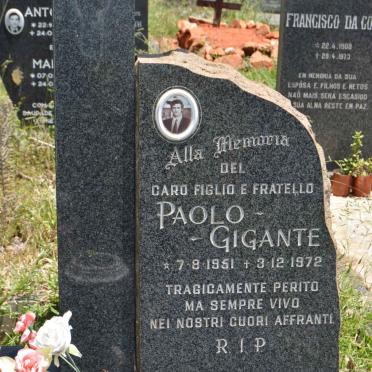 GIGANTE Paolo 1951-1972