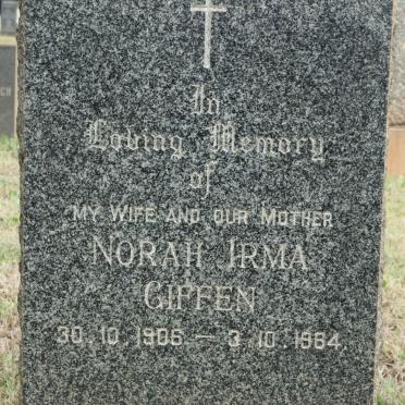 GIFFEN Norah Irma 1906-1964