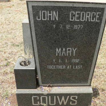 GOUWS John George -1977 &amp; Mary -1992