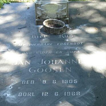 GOOSEN Jan Johannes 1905-1968