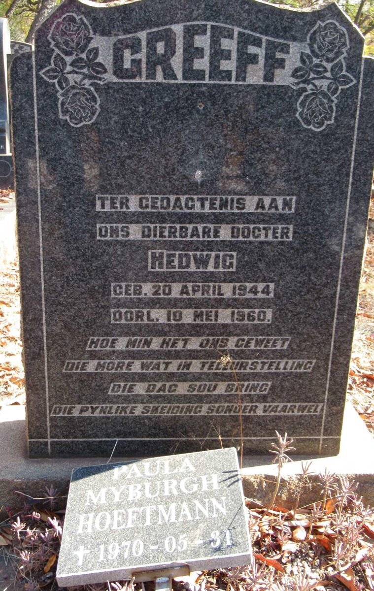 GREEFF Hedwig 1944-1960