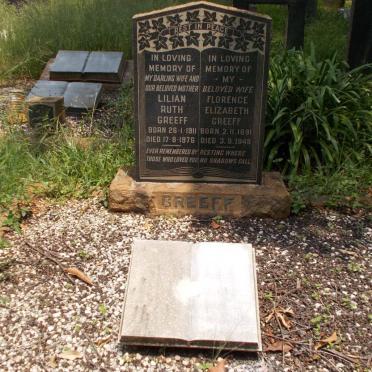 GREEFF Florence Elizabeth 1891-1948 :: GREEFF Lilian Ruth 1911-1976