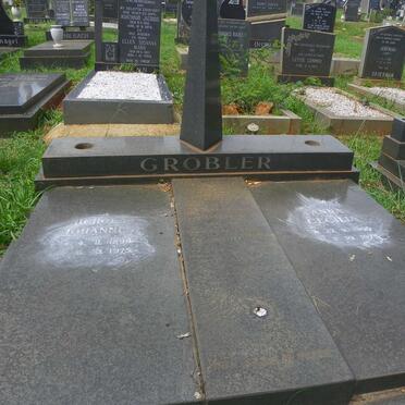 GROBLER Nicholas Johannes 1894-1975 &amp; Anna Cecilia 1900-1975