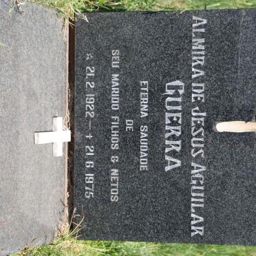 GUERRA Almira de Jesus Aguilar 1922-1975