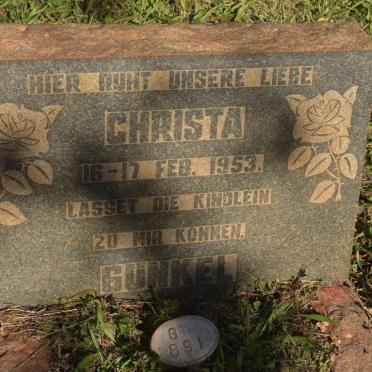 GUNKEL Christa 1953-1953