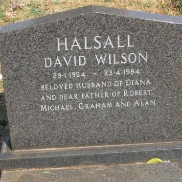 HALSALL David Wilson 1924-1984