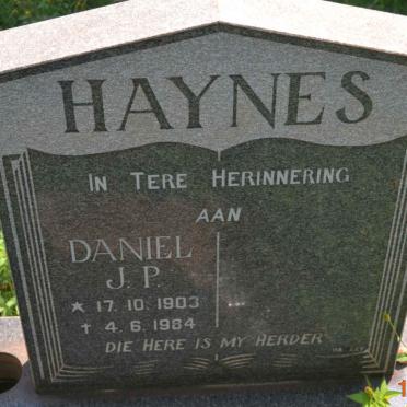 HAYNES Daniel J.P. 1903-1984