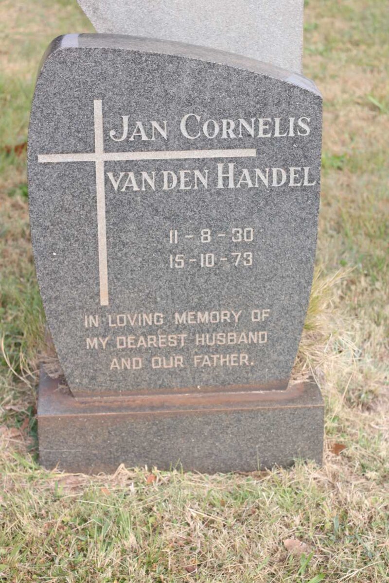 HANDEL Jan Cornelis, van den 1930-1973