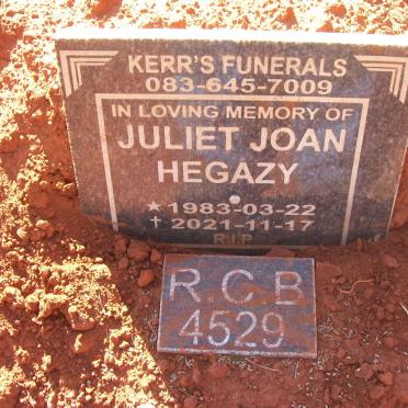 HEGAZY Juliet Joan 1983-2021