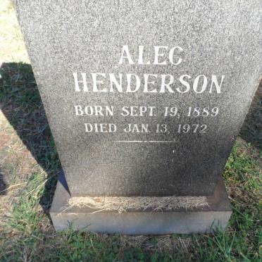 HENDERSON Alec 1889-1972