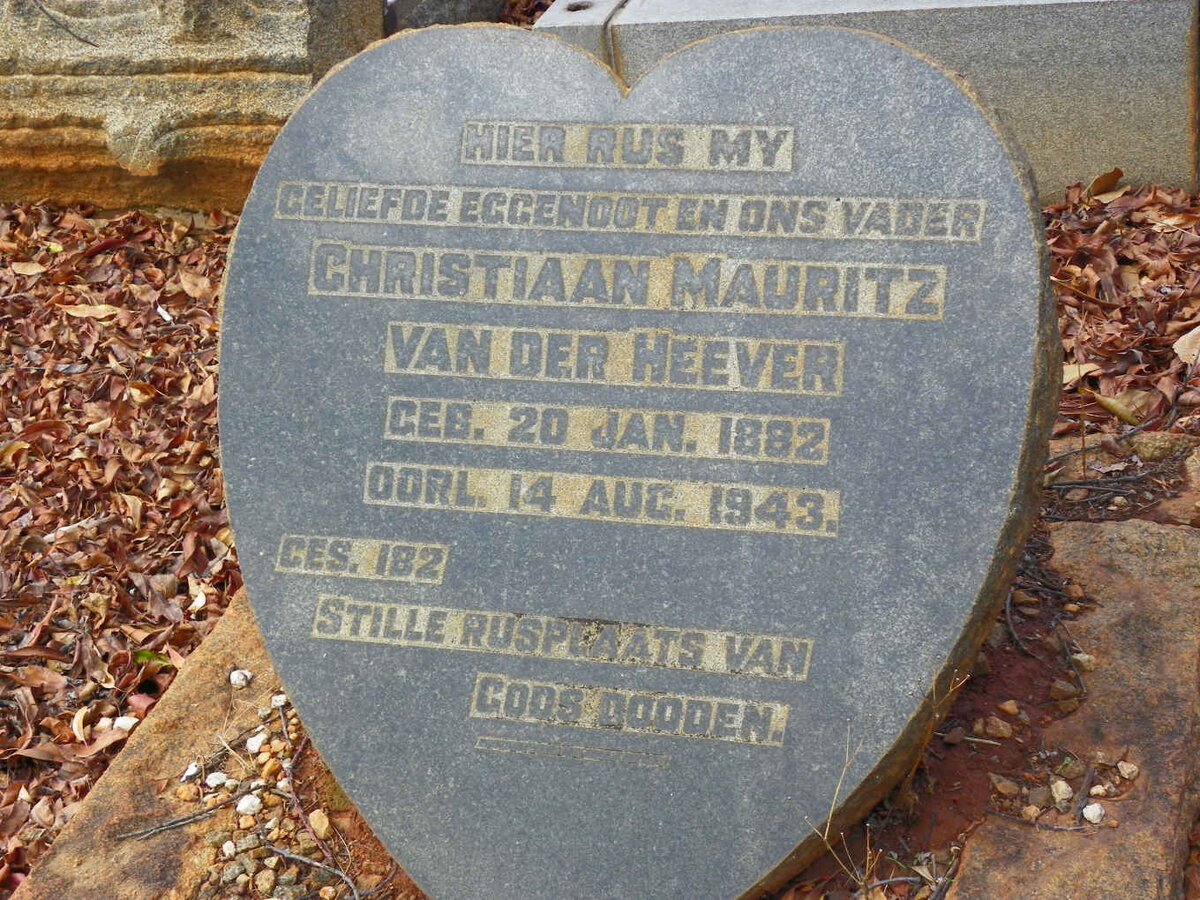 HEEVER Christiaan Mauritz, van der 1882-1943