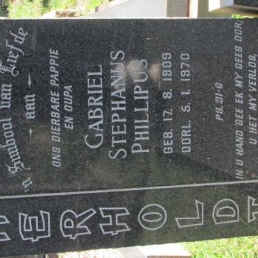 HERHOLDT Gabriel Stephanus Phillipus 1909-1970