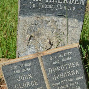 HEERDEN John George, van 1881-1951 &amp; Dorothea Johanna 1884-1960