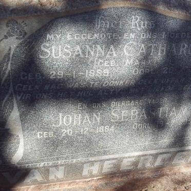 HEERDEN Johan Sebastian, van 1884-1957 &amp; Susanna Catharina 1889-1956