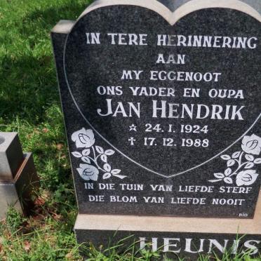 HEUNIS Jan Hendrik 1924-1988