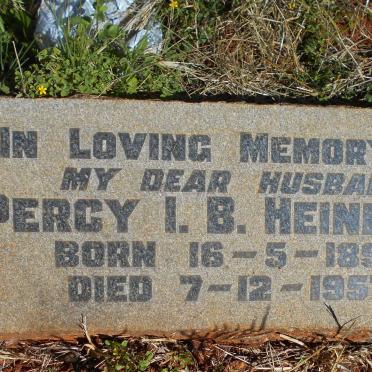 HEINEMAN Percy I.B. 1894-1957