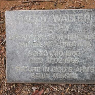 HIGLEY Frederick Francis 1901-1946 :: HIGLEY Clarence Frederick Norton 1937-1983