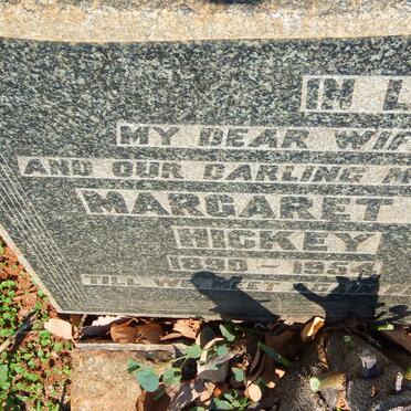 HICKEY Margaret E. 1890-1954