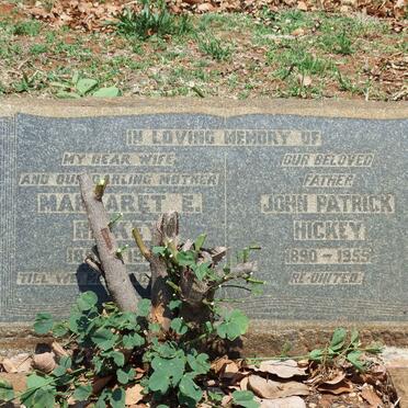 HICKEY John Patrick 1890-1955 &amp; Margaret E. 1890-1954