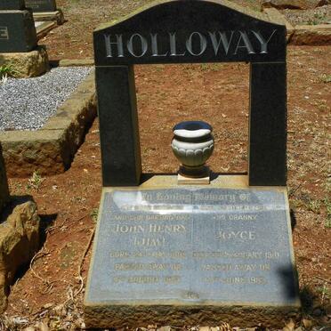 HOLLOWAY John Henry 1909-1957 &amp; Joyce 1910-1983
