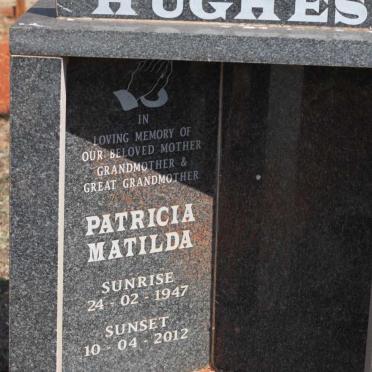 HUGHES Patricia Matilda 1947-2012
