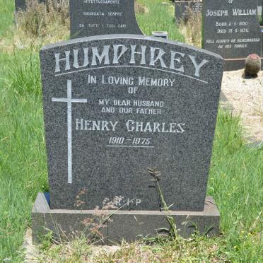 HUMPHREY Henry Charles 1910-1975