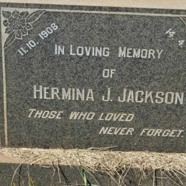 JACKSON Hermina J. 1908-1971
