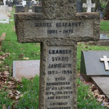 JAMIESON Leander Starr 1895-1945 &amp; Mabel Elizabeth 1901-1971