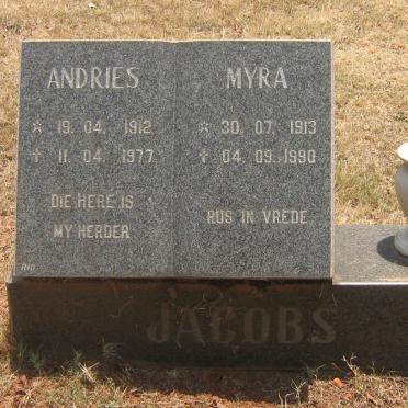 JACOBS Andries 1912-1977 &amp; Myra 1913-1990
