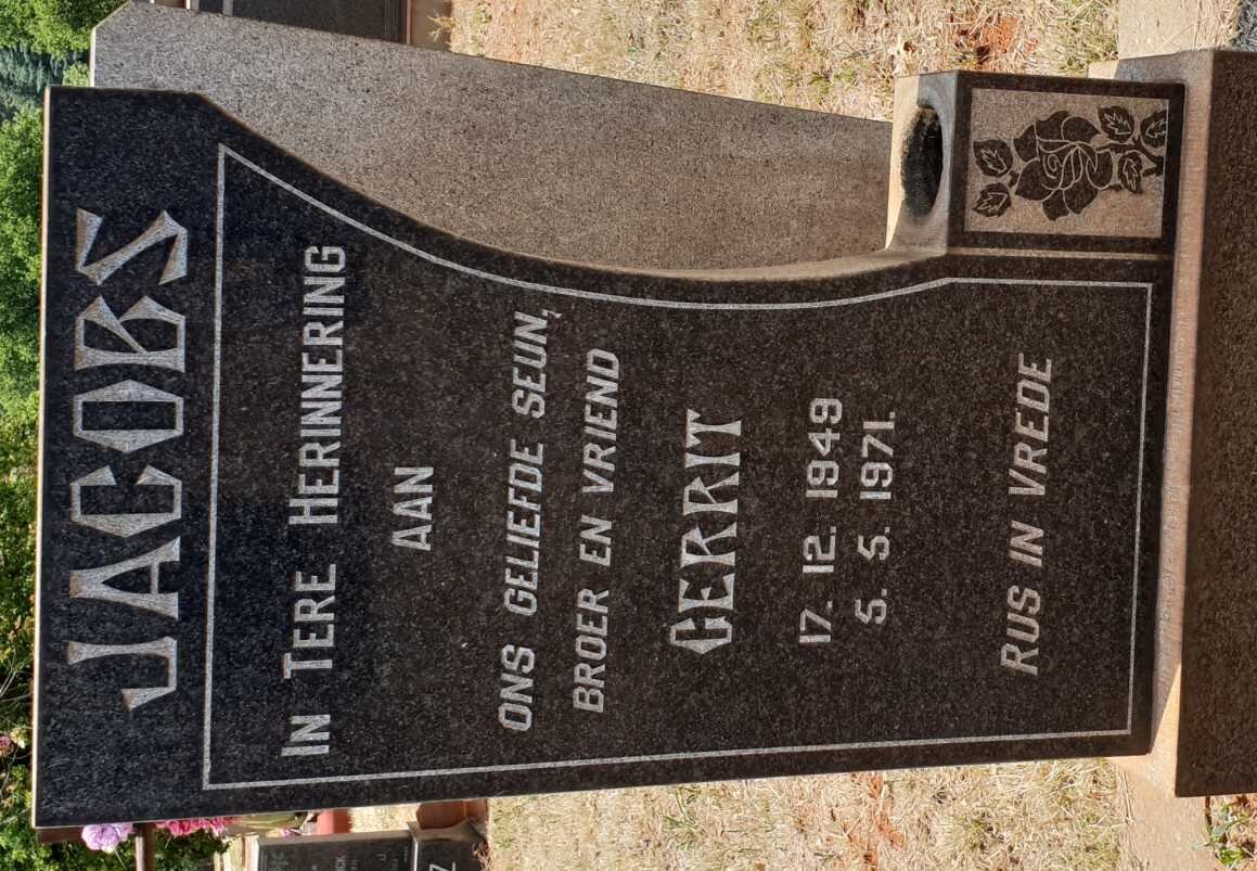 JACOBS Gerrit 1949-1971