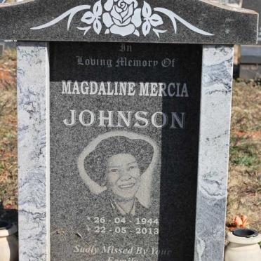 JOHNSON Magdaline Mercia 1944-2013