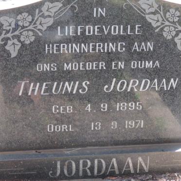 JORDAAN Theunis 1895-1971