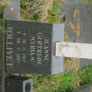 JOLLIVET Jeanne Gertrude Myriam 1912-1987