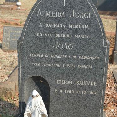 JORGE Joao, ALMEIDA 1900-1963