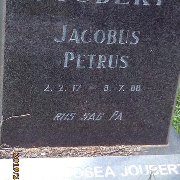 JOUBERT Jacobus Petrus 1917-1988 & Louise Hosea 1926-2007