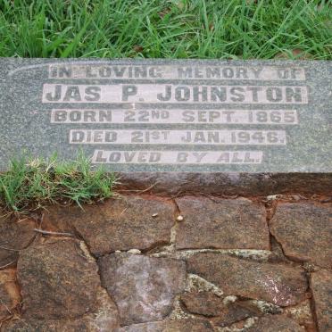 JOHNSTON Jas P. 1865-1946