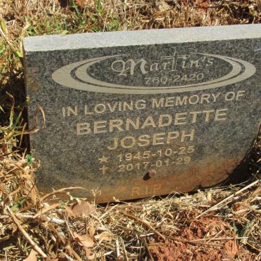 JOSEPH Bernadette 1945-2017