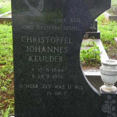KEULDER Christoffel Johannes 1944-1976