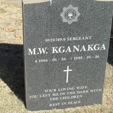 KGANAKGA M.W. 1966-1998