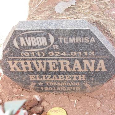 KHWERANA Elizabeth 1955-2018