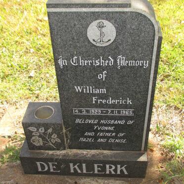 KLERK William Frederick, de 1929-1965