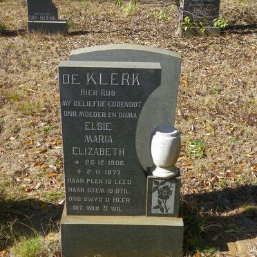 KLERK Elsie Maria Elizabeth, de 1906-1977