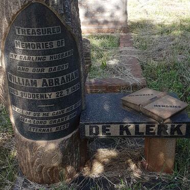 KLERK William Abraham, de -1955