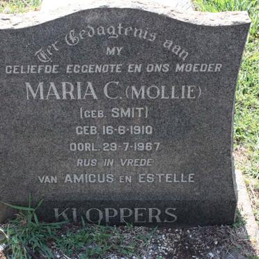 KLOPPERS Maria C. nee SMIT 1910-1967
